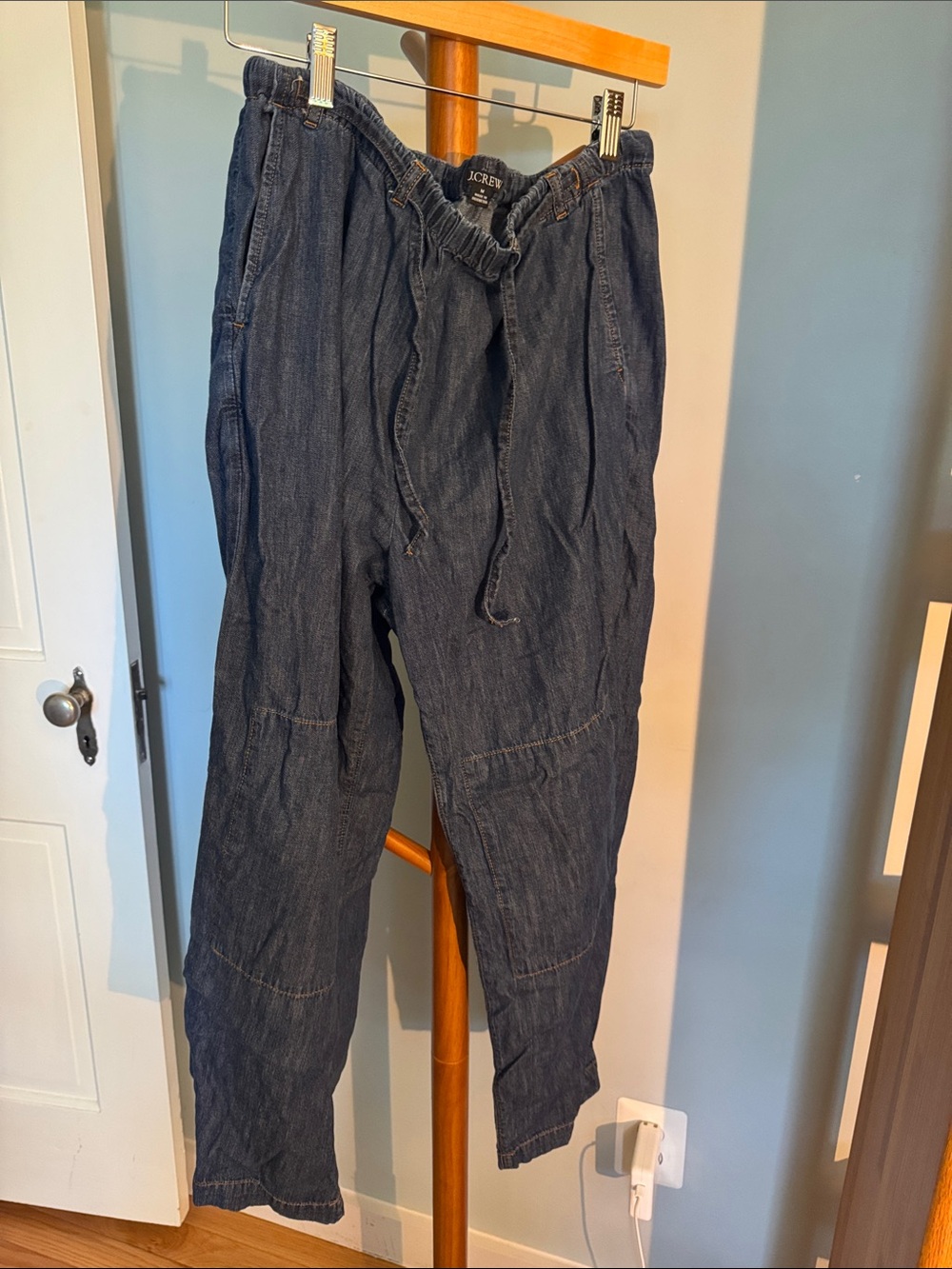 J. Crew Dark Blue Women’s pants with Drawstring Waist